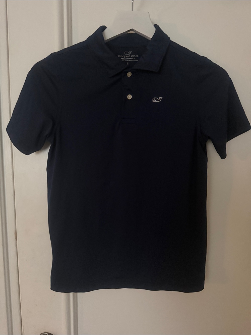Vineyard Vines Navy Blue Kids Polo with Whale Logo